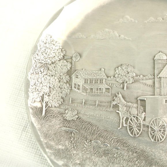 Wendell August Forge Coasters Amish Horse Coming Home Fall Harvest Aluminum - Picture 4 of 12